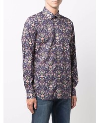 Xacus Floral Print Button Up Shirt