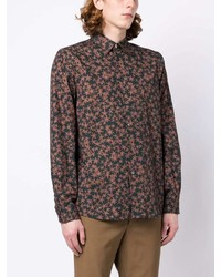 PS Paul Smith Flower Print Cotton Shirt