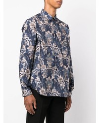 VERSACE JEANS COUTURE Graphic Print Long Sleeve Shirt