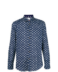 Ps By Paul Smith Illustrated Floral Print Shirt