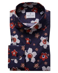 Emanuel Berg Modern Fit Floral Stretch Dress Shirt