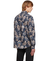VERSACE JEANS COUTURE Navy Tapestry Shirt