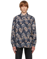 VERSACE JEANS COUTURE Navy Tapestry Shirt