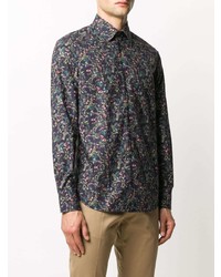 Paul Smith Scattered Floral Print Slim Fit Shirt