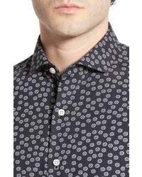 Bonobos Slim Fit Floral Print Spread Collar Sport Shirt