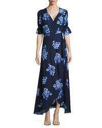 Imnyc Isaac Mizrahi Floral Print Maxi Wrap Dress