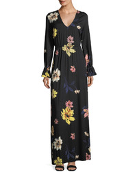 Rachel Pally Jamie Long Sleeve Floral Print Maxi Dress Plus Size