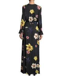 Rachel Pally Jamie Long Sleeve Floral Print Maxi Dress Plus Size