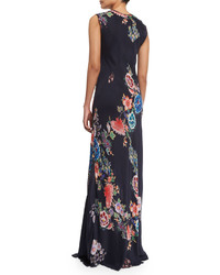 Johnny Was Collection Augustine Sleeveless Floral Print Maxi Dress