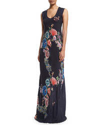 Johnny Was Collection Augustine Sleeveless Floral Print Maxi Dress