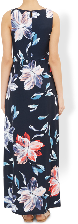 monsoon navy maxi dress