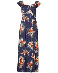 Izabel London Navy Floral Maxi Dress