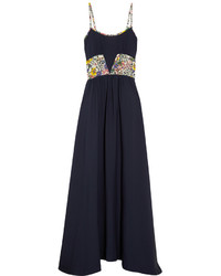 Band Of Outsiders Printed Silk Crepe De Chine Maxi Dress