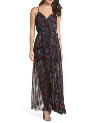 Ali & Jay Roses Are Red Floral Pleated Maxi Dress