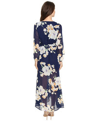 Brigitte Bailey Tilda Floral Print Maxi Wrap Dress
