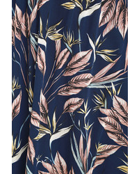LuLu*s Trip To Paradise Navy Blue Floral Print Maxi Dress