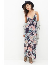 Forever 21 Watercolor Floral Cami Maxi Dress