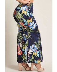 Forever 21 Plus Size Floral Crop Top Maxi Skirt Set