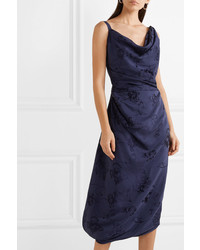 Vivienne Westwood Draped Jacquard Midi Dress