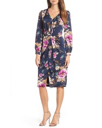 Maggy London Floral Charmeuse Dress