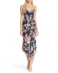 Nicholas Garden Rose Silk Midi Dress