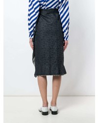 Comme Des Garçons Vintage Wrap Denim Printed Skirt