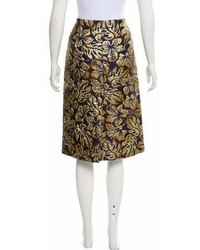 Prada Floral Brocade Skirt