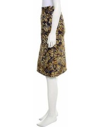 Prada Floral Brocade Skirt