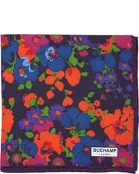 Duchamp Abstract Floral Pocket Square Multi