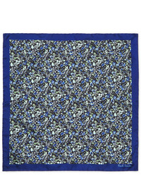 Paul Smith Floral Print Silk Twill Pocket Square