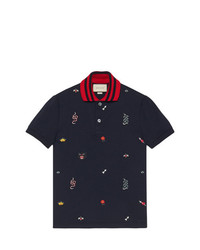 Gucci Cotton Polo With Embroideries