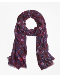 Brooks Brothers Floral Scarf