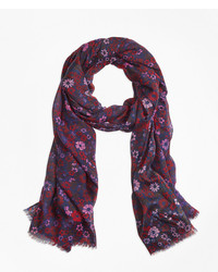 Brooks Brothers Floral Scarf