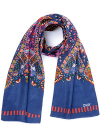 Oilily Navy Floral Scarf