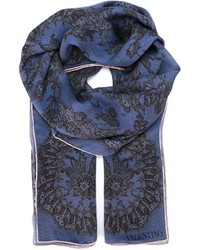 Valentino Floral Lace Print Scarf