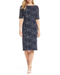 Maggy London Jacquard Pencil Dress