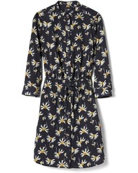 Banana Republic Long Sleeve Floral Print Shirt Dress