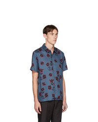 Ps By Paul Smith Blue Floral Casual Fit Shirt