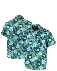 FOCO Carolina Blue North Carolina Tar Heels Floral Button Up Shirt