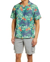 Tommy Bahama Coconut Point Luau Cove Islandzone Short Sleeve Button Up Camp Shirt