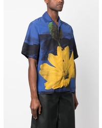 Oamc Floral Painting Print Shirt