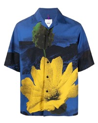 Oamc Floral Painting Print Shirt