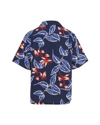 Prada Floral Print Poplin Shirt