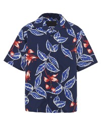 Prada Floral Print Poplin Shirt