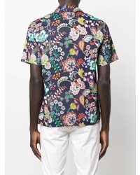 Manuel Ritz Floral Print Short Sleeve Shirt