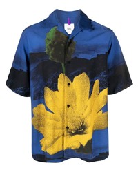 Oamc Floral Print Short Sleeved Shirt