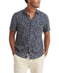 Marine Layer Floral Short Sleeve Button Up Resort Shirt