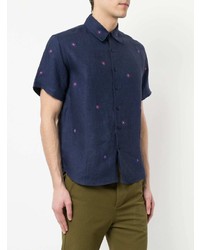 Jupe By Jackie Flower Embroidered Shirt