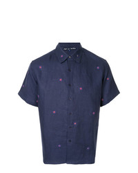 Jupe By Jackie Flower Embroidered Shirt