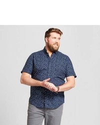 Goodfellow Co Big Tall Floral Print Standard Fit Short Sleeve Button Down Shirt